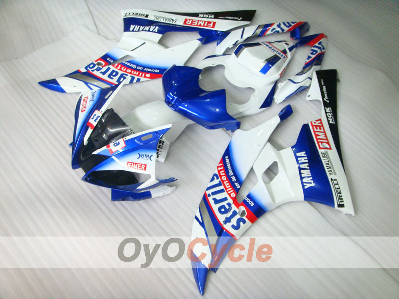 Kit de carénage injecté pour YZF-R6 06-07 - Bleu, blanc - Sterilgarda #OYO87900954