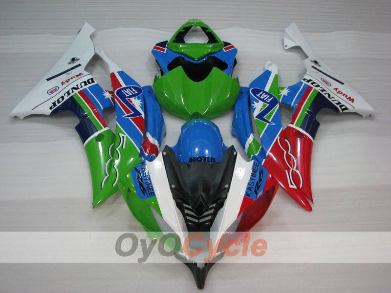 Kit de carénage injecté pour YZF-R6 08-16 - Multicolore - DUNLOP, FIAT, MOTUL #OYO87900955