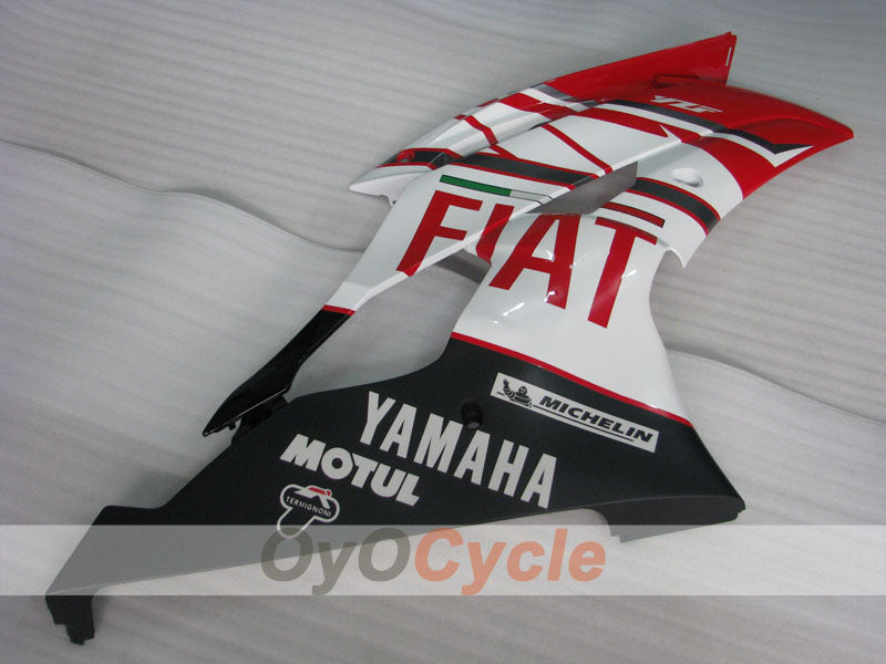 Kit de carénage injecté pour YZF-R6 08-16 - Rouge, blanc - FIAT #OYO87900958