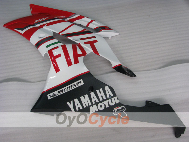 Kit de carénage injecté pour YZF-R6 08-16 - Rouge, blanc - FIAT #OYO87900958