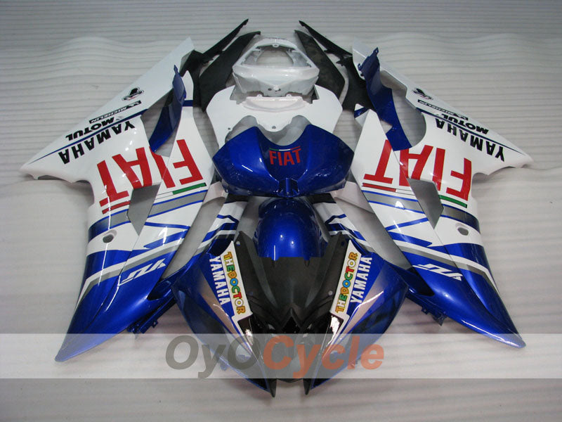 Kit de carénage à injection pour YZF-R6 08-16 - Bleu, Blanc - FIAT #OYO87900960