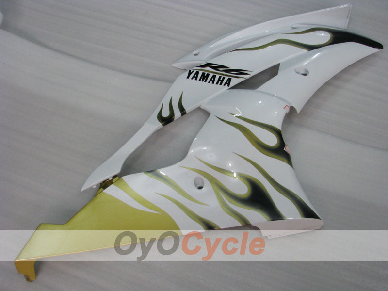 Kit de carénage à injection pour YZF-R6 08-16 - Vert, Blanc - Flamme #OYO87900963