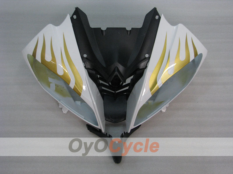 Kit de carénage à injection pour YZF-R6 08-16 - Vert, Blanc - Flamme #OYO87900963