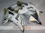 Kit de carénage à injection pour YZF-R6 08-16 - Vert, Blanc - Flamme #OYO87900963
