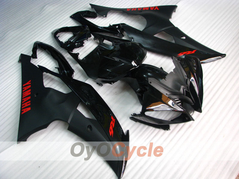 Kit de carénages en injection pour YZF-R6 08-16 - Noir, mat - Style d’origine #OYO87900972