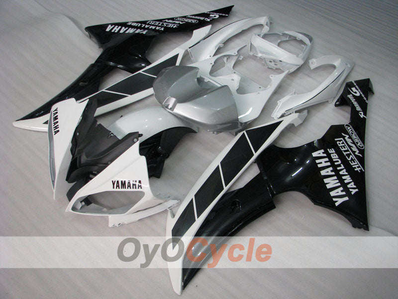 Kit de carénages en injection pour YZF-R6 08-16 - Blanc, noir - Style d’origine #OYO87900973