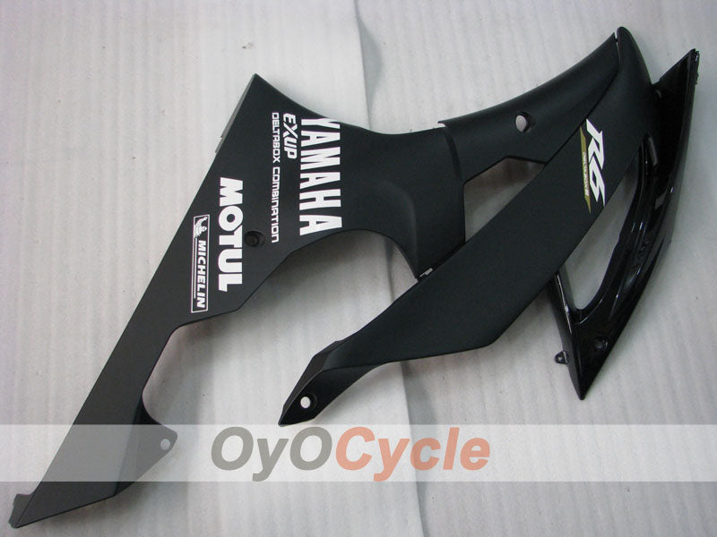 Kit de carénages en injection pour YZF-R6 08-16 - Noir, mat - Style d’origine #OYO87900974