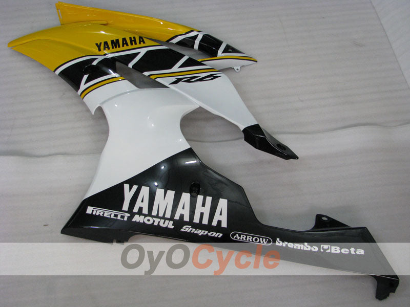 Kit de carénages en injection pour YZF-R6 08-16 - Jaune, noir - Style d’origine #OYO87900975