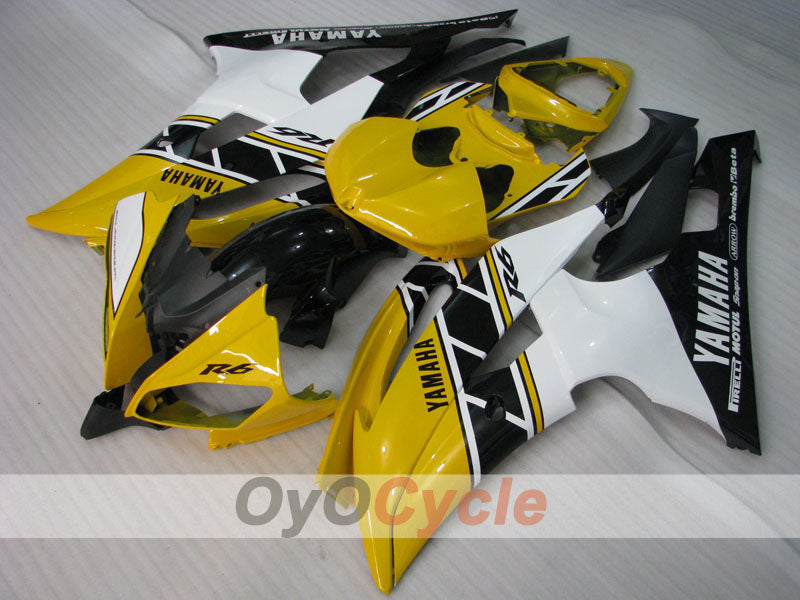 Kit de carénages en injection pour YZF-R6 08-16 - Jaune, noir - Style d’origine #OYO87900975