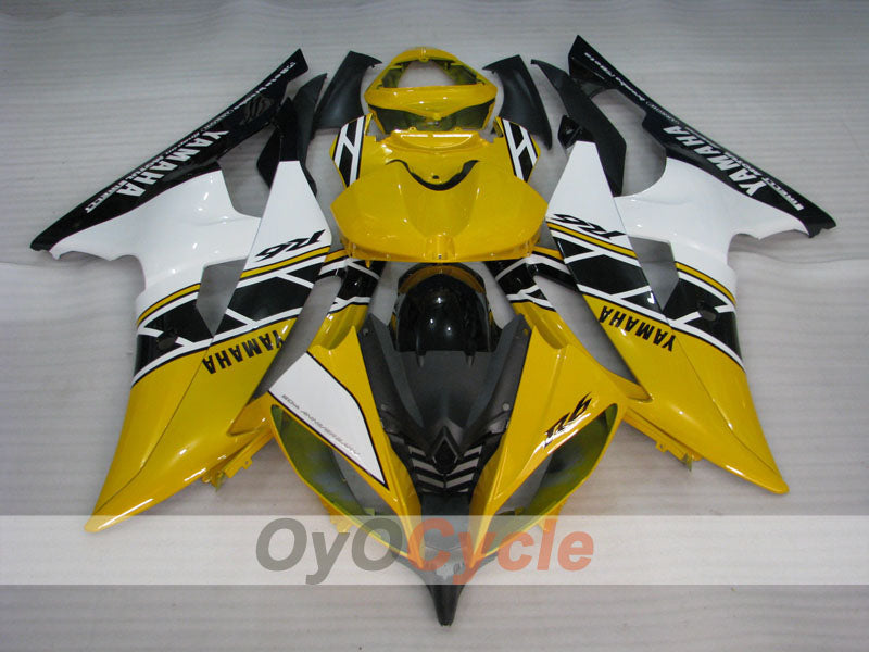 Kit de carénages en injection pour YZF-R6 08-16 - Jaune, noir - Style d’origine #OYO87900975