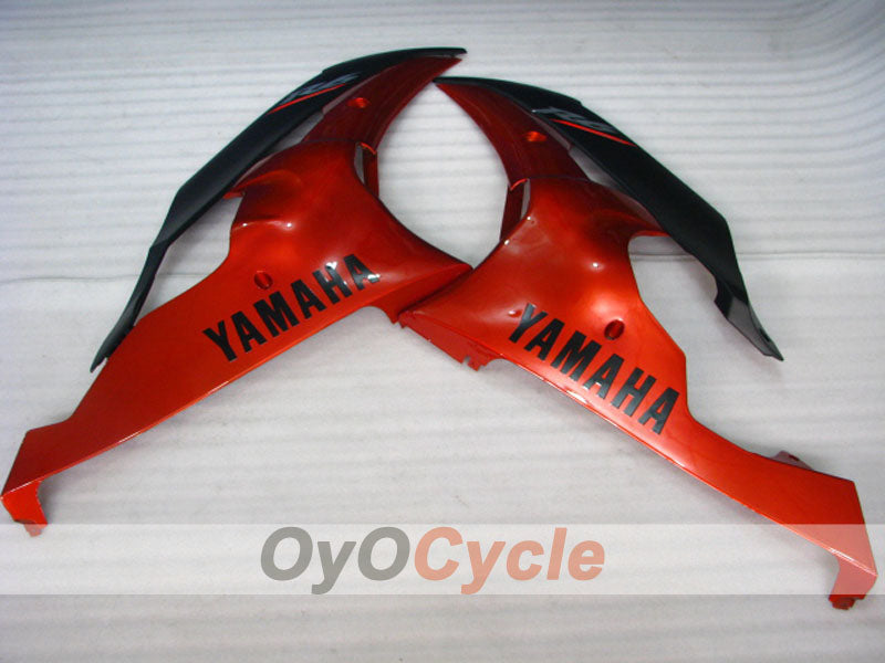 Kit de carénages en injection pour YZF-R6 08-16 - Orange, noir, mat - Style d’origine #OYO87900979