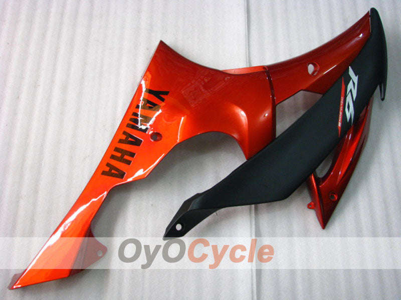 Kit de carénages en injection pour YZF-R6 08-16 - Orange, noir, mat - Style d’origine #OYO87900979