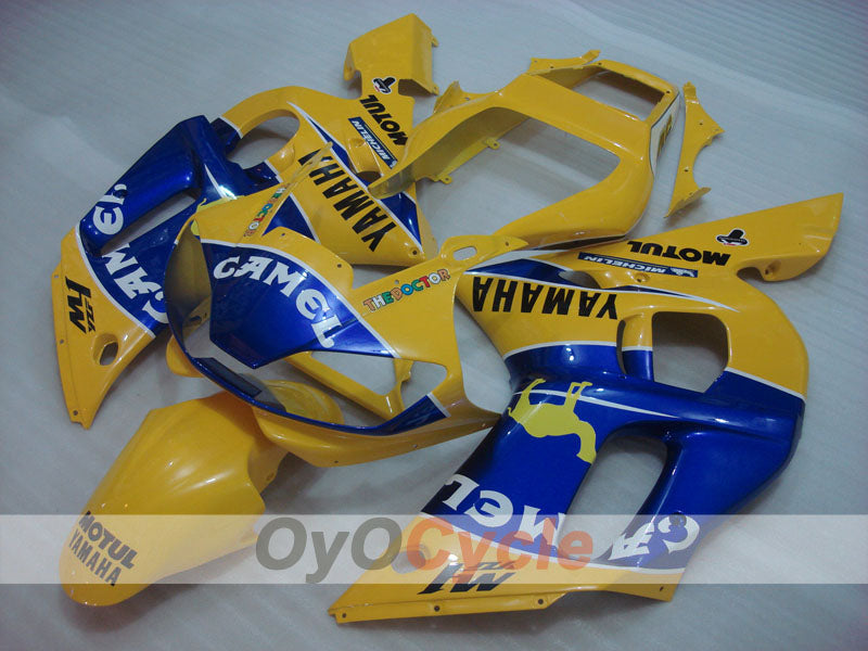 Kit de carénages en injection pour YZF-R6 98-02 - Jaune, bleu - Camel, MOTUL #OYO87900982