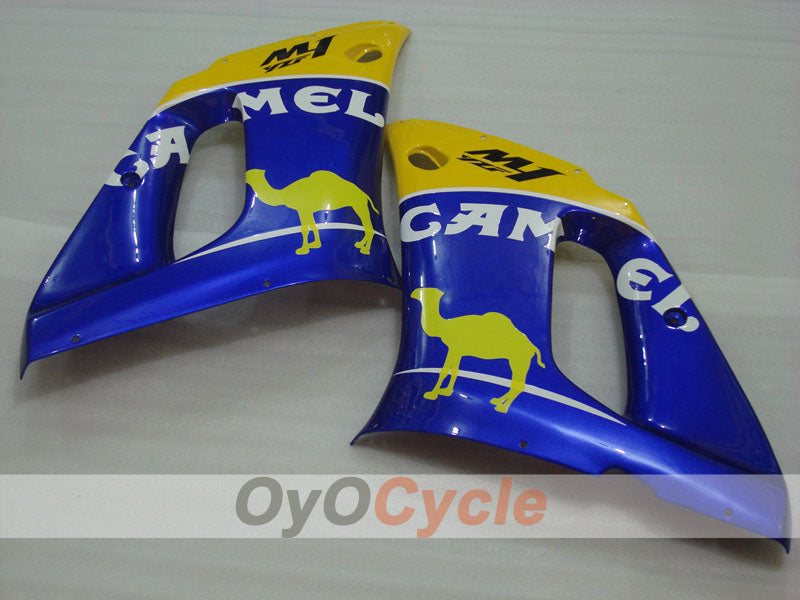 Kit de carénages en injection pour YZF-R6 98-02 - Jaune, bleu - Camel, MOTUL #OYO87900982