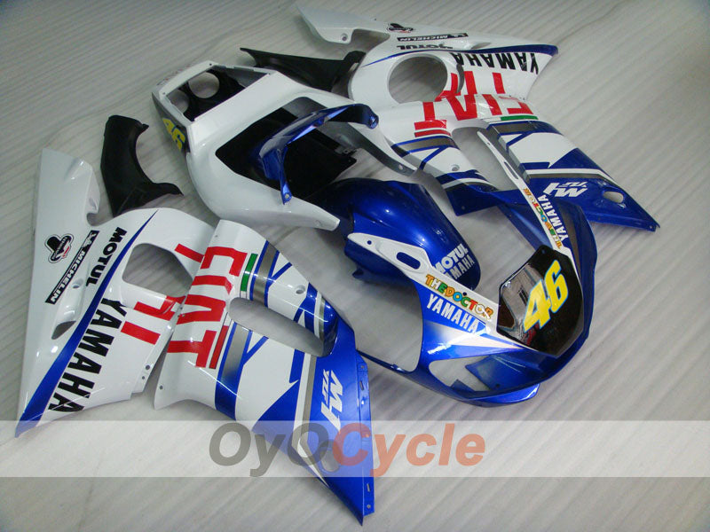 Kit de carénages à injection pour YZF-R6 98-02 - Bleu, blanc - FIAT, MOTUL #OYO87900986