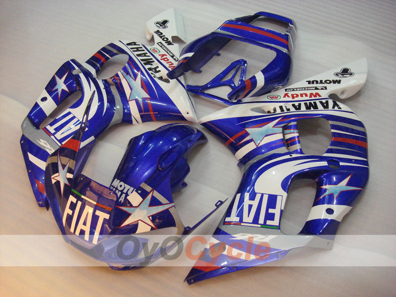 Kit de carénages à injection pour YZF-R6 98-02 - Bleu, blanc - FIAT, MOTUL #OYO87900987