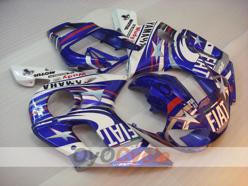 Kit de carénages à injection pour YZF-R6 98-02 - Bleu, blanc - FIAT, MOTUL #OYO87900987 Image principale du produit