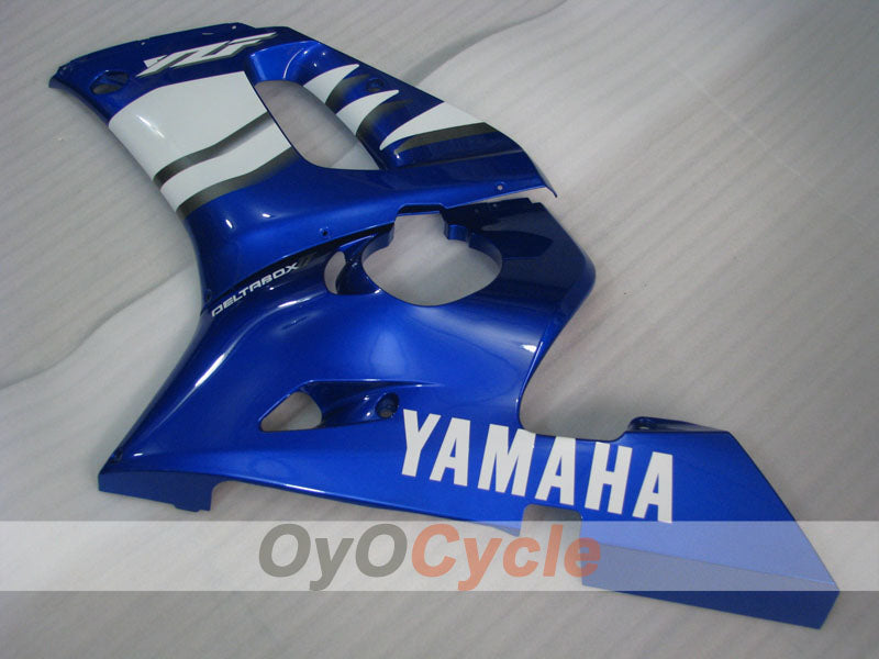 Kit de carénages à injection pour YZF-R6 98-02 - Bleu, blanc - Style usine #OYO87900995