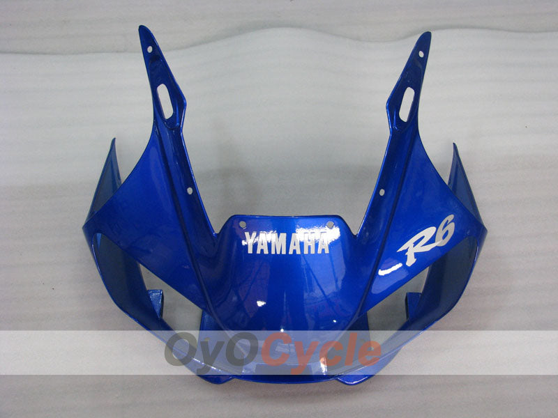 Kit de carénages à injection pour YZF-R6 98-02 - Bleu, blanc - Style usine #OYO87900995