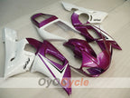 Kit de carénage d'injection pour YZF-R6 98-02 - Violet, blanc - Style d'origine #OYO87900998