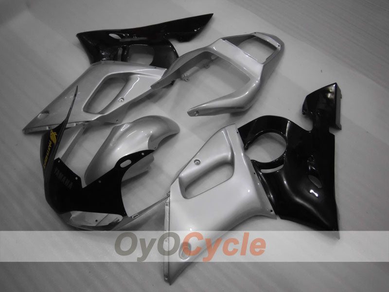 Kit de carénage d'injection pour YZF-R6 98-02 - Noir, argent - Style d'origine #OYO87901000