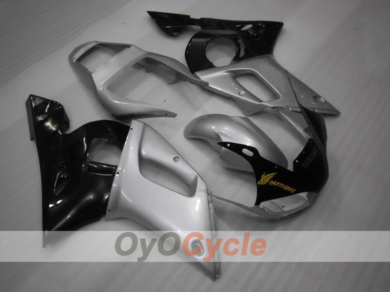 Kit de carénage d'injection pour YZF-R6 98-02 - Noir, argent - Style d'origine #OYO87901000