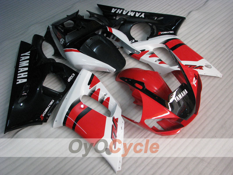 Kit de carénage d'injection pour YZF-R6 98-02 - Rouge, noir - Style d'origine #OYO87901003