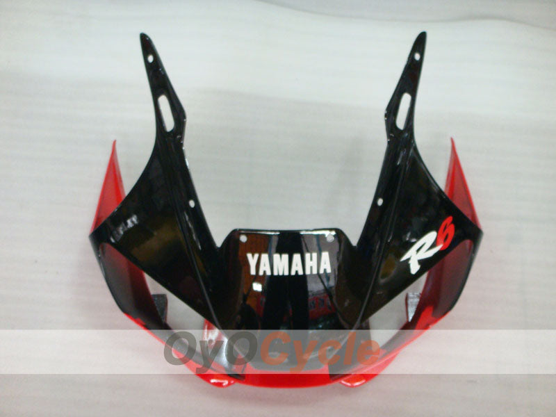 Kit de carénages injectés pour YZF-R6 98-02 - Rouge, noir - Style usine #OYO87901014