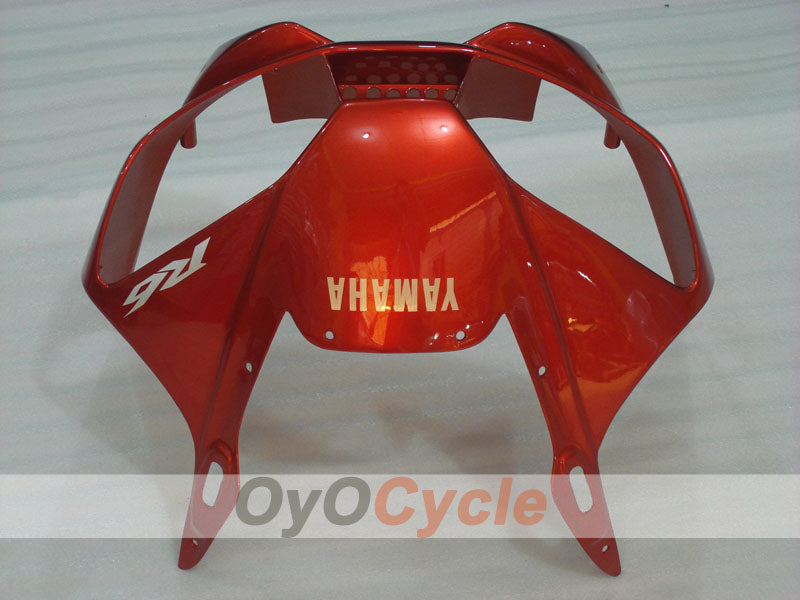 Kit de carénages injectés pour YZF-R6 98-02 - Orange, noir, mat - Style usine #OYO87901015