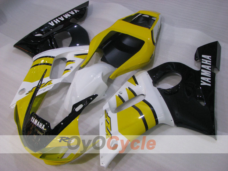 Kit de carénages injectés pour YZF-R6 98-02 - Jaune, blanc - Style usine #OYO87901020 Image principale du produit