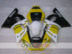 Kit de carénages injectés pour YZF-R6 98-02 - Jaune, blanc - Style usine #OYO87901020