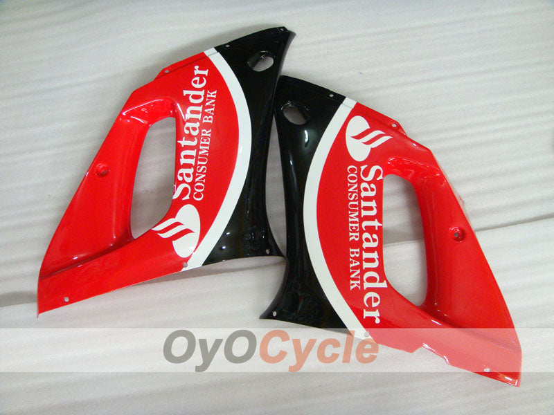 Kit de carénage à injection pour YZF-R6 98-02 - Rouge, Noir - Santander #OYO87901022
