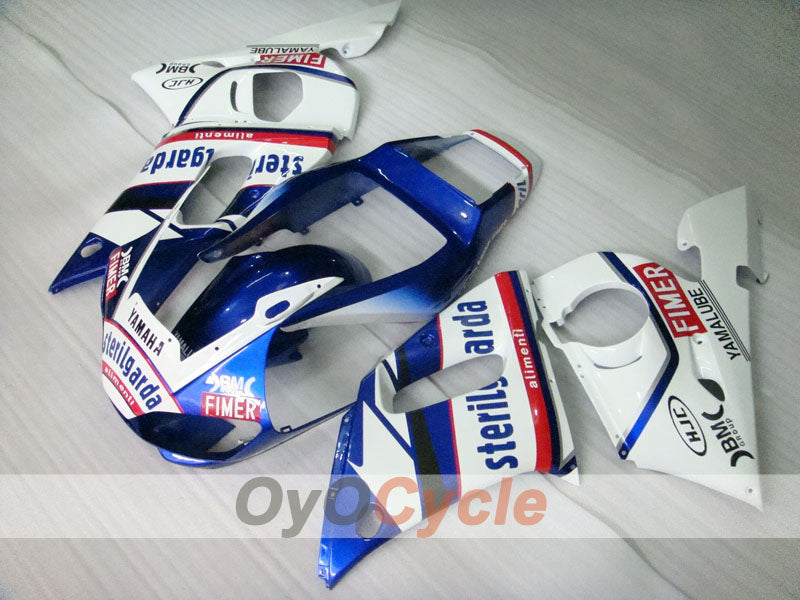 Kit de carénage à injection pour YZF-R6 98-02 - Bleu, Blanc - Sterilgarda #OYO87901024
