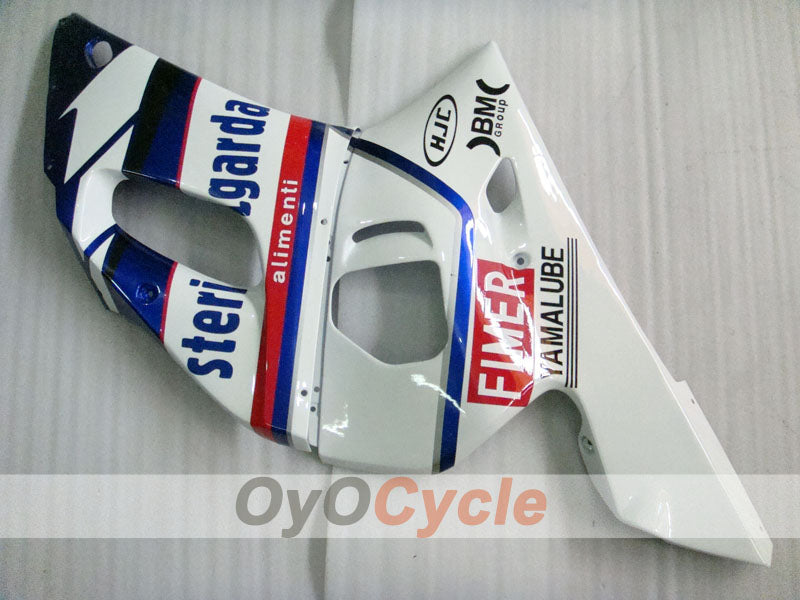 Kit de carénage à injection pour YZF-R6 98-02 - Bleu, Blanc - Sterilgarda #OYO87901024