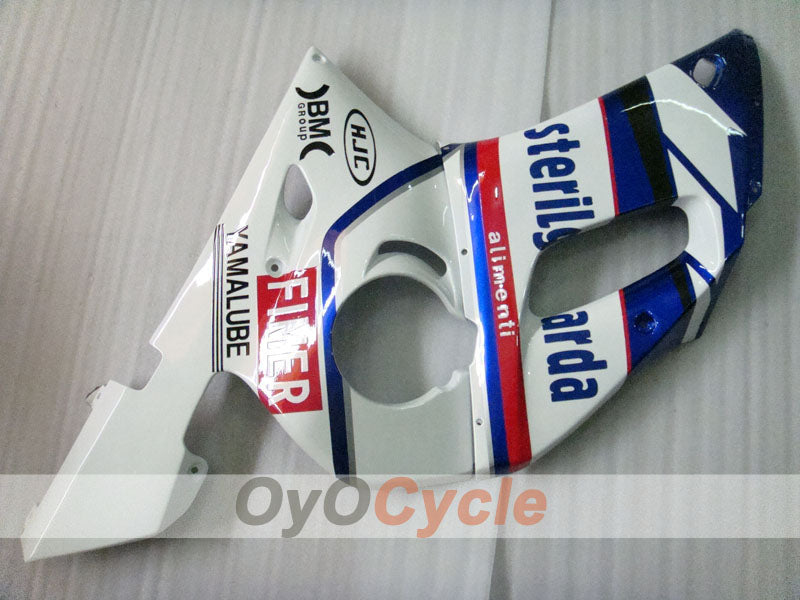 Kit de carénage à injection pour YZF-R6 98-02 - Bleu, Blanc - Sterilgarda #OYO87901024