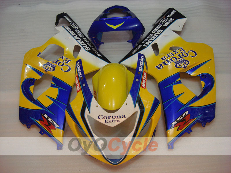 Kit de carénage à injection pour GSXR600 04-05 - Jaune, bleu - Corona, MOTUL #OYO87901161