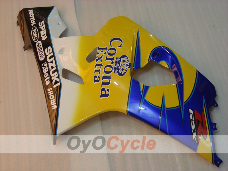 Kit de carénage à injection pour GSXR600 04-05 - Jaune, bleu - Corona, MOTUL #OYO87901161