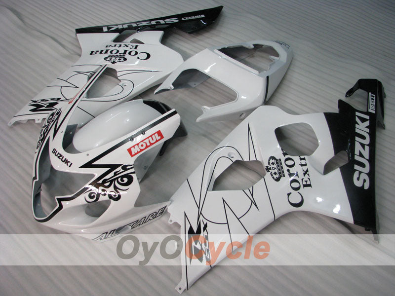 Kit de carénage à injection pour GSXR600 04-05 - Blanc, noir - Corona, MOTUL #OYO87901164 Image secondaire du produit