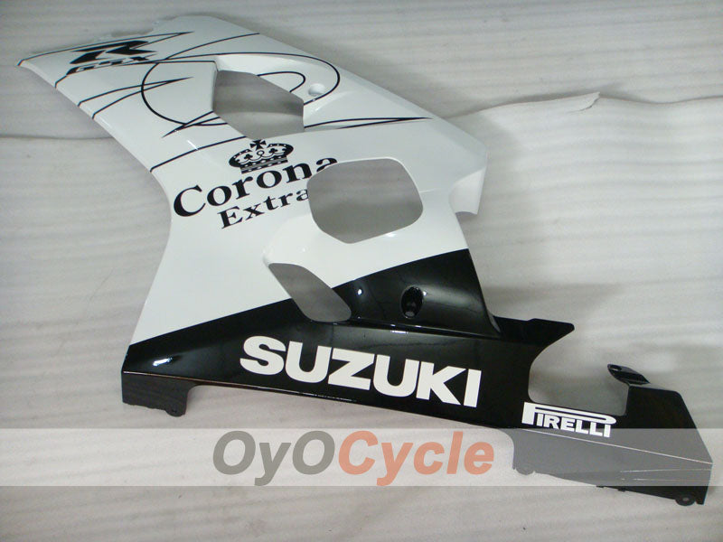 Kit de carénage à injection pour GSXR600 04-05 - Blanc, noir - Corona, MOTUL #OYO87901164