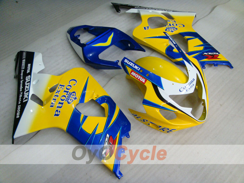 Kit de carénage à injection pour GSX R750 04-05 - Jaune, Bleu - Corona #OYO87901243 Image principale du produit