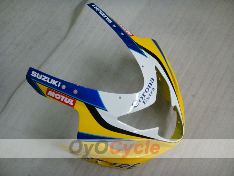 Kit de carénages injectés pour GSXR600 04-05 - Jaune, Bleu - Corona, MOTUL #OYO87901167