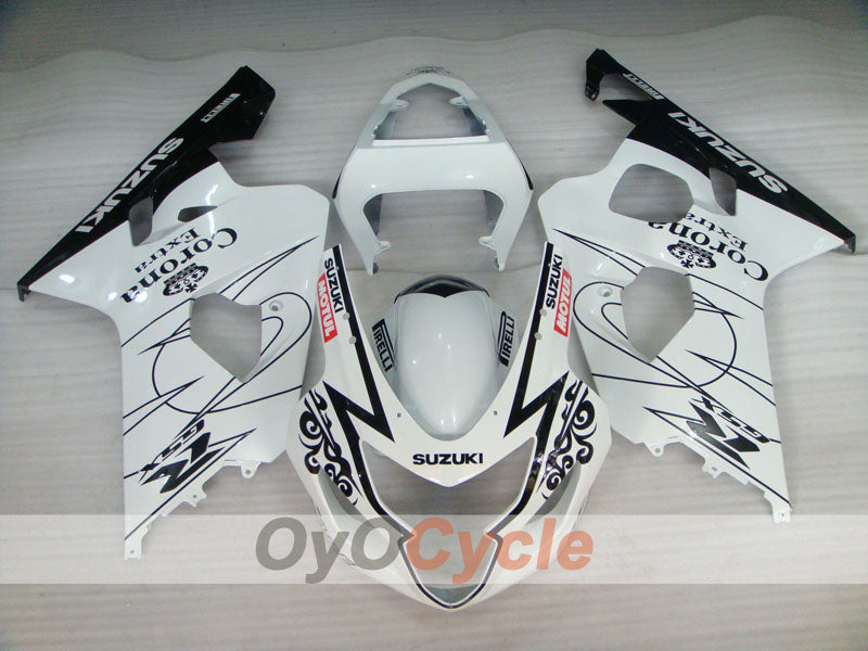 Kit de carénages injectés pour GSXR600 04-05 - Blanc, Noir - Corona, MOTUL #OYO87901169 Image secondaire du produit