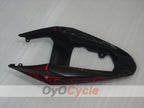 Kit de carénage injecté pour GSXR600 04-05 - Rouge, Noir - Flamme #OYO87901186
