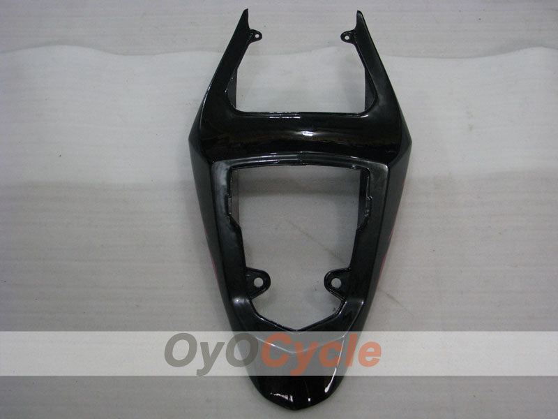 Kit de carénage à injection pour GSX R750 04-05 - Noir, Rose - Flammes #OYO87901253