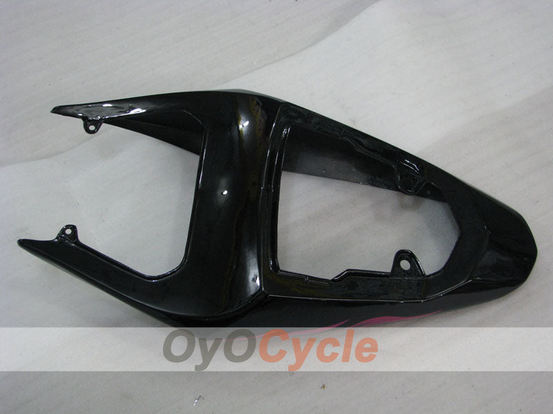 Kit de carénage à injection pour GSX R750 04-05 - Noir, Rose - Flammes #OYO87901253