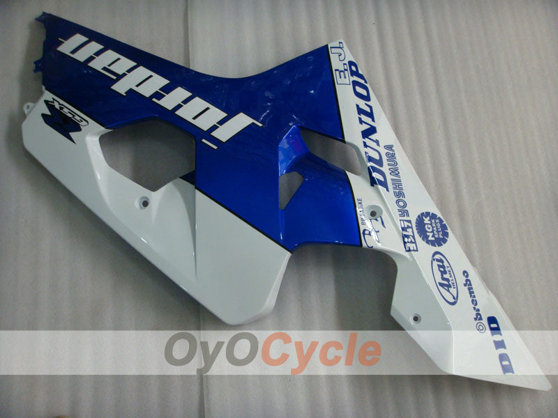 Kit de carénage injecté pour GSX R750 04-05 - Bleu, Blanc - Jordan #OYO87901256