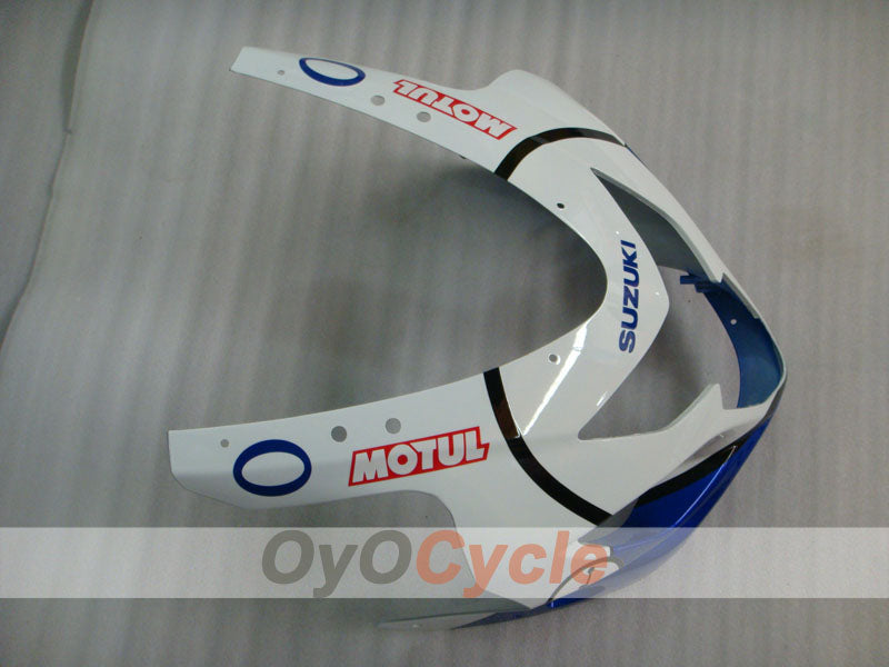 Kit de carénages en injection pour GSXR600 04-05 - Bleu, blanc - DUNLOP, Jordan, MOTUL #OYO87901195