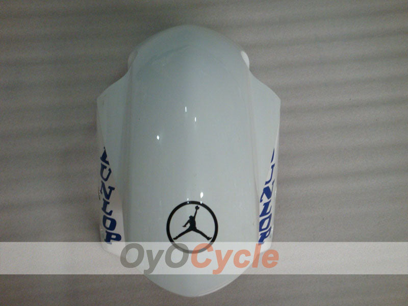 Kit de carénages en injection pour GSXR600 04-05 - Bleu, blanc - DUNLOP, Jordan, MOTUL #OYO87901195