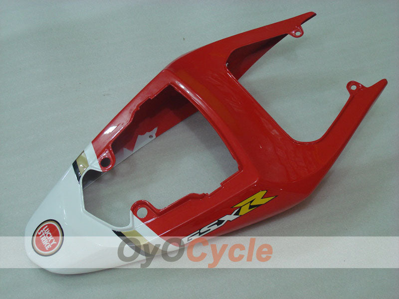 Kit de carénages en injection pour GSXR600 04-05 - Rouge, blanc - Lucky Strike #OYO87901203