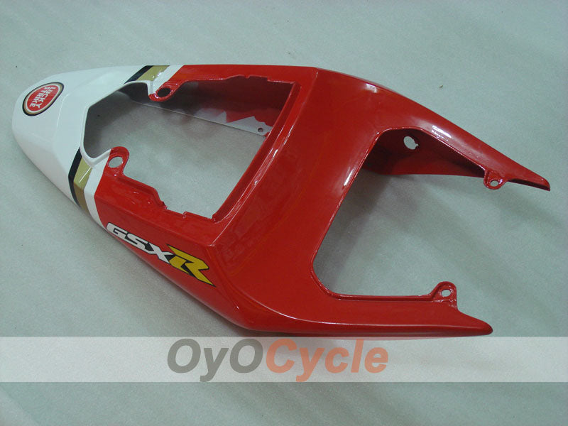 Kit de carénages en injection pour GSXR600 04-05 - Rouge, blanc - Lucky Strike #OYO87901203